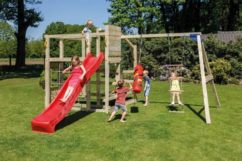 Blue Rabbit Loc de joaca de catarare Crossfit cu tobogan 