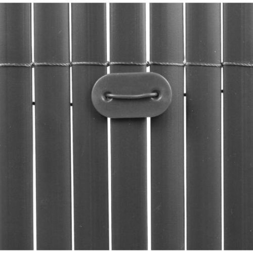 Plasticane - Paravan stuf plastic, profil oval 1x3m (culoare gri)