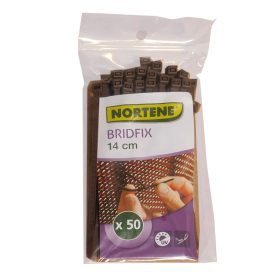   Bridfix,  fir pentru legare rapida, 14 cm, maro, 50 buc/pachet