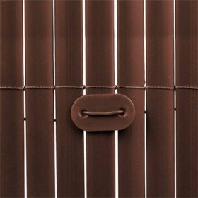   Fixcane - Cleme de fixare pentru paravan de stuf artificial, culoare maro (26 buc/pachet)