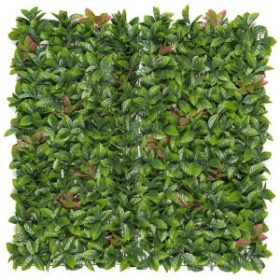   Perete verde Nortene VERTICAL RED LAURO - cu frunze de dafin roșii