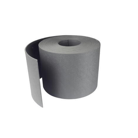 Bordură pentru pat de flori - Etik, plastic flexibil, antracit 15 cm x 10 m