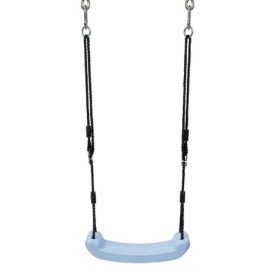   Șezut leagăn din plastic Hapro - albastru pastel cu frânghie PP