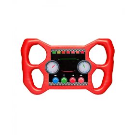 Volan pentru masina de curse din plastic rosu 