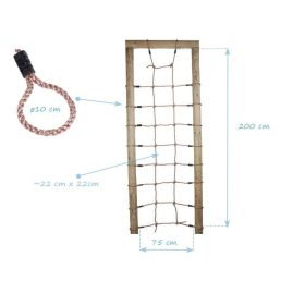 Plasa de catarat din franghie 75x200 cm