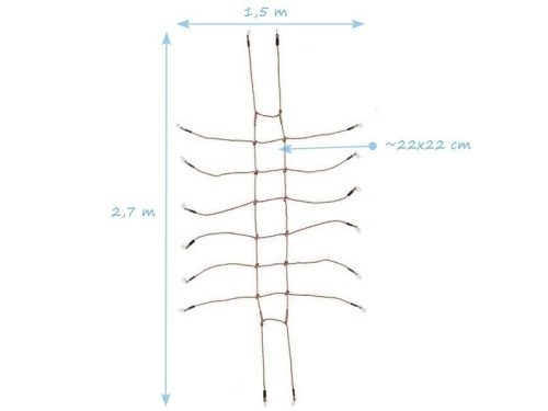 Plasa de catarat din franghie 150 x 270 cm