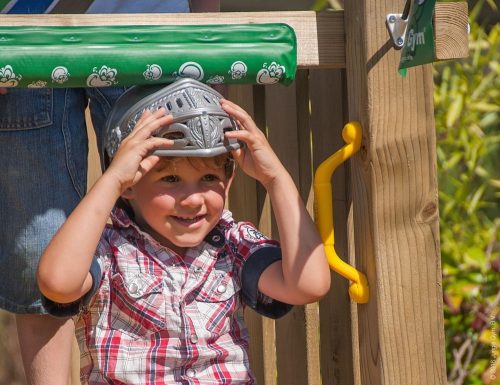 Jungle Gym Turn de joaca mic Cirque cu tobogan de 230 cm 