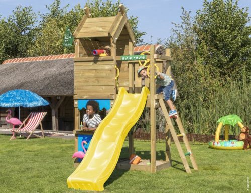 Jungle Gym Turn de joaca mic Resort cu tobogan de 230 cm 