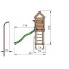 Jungle Gym Turn de joaca mic Resort cu tobogan de 230 cm 