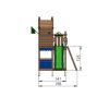 Jungle Gym Turn de joaca mic Resort cu tobogan de 230 cm 