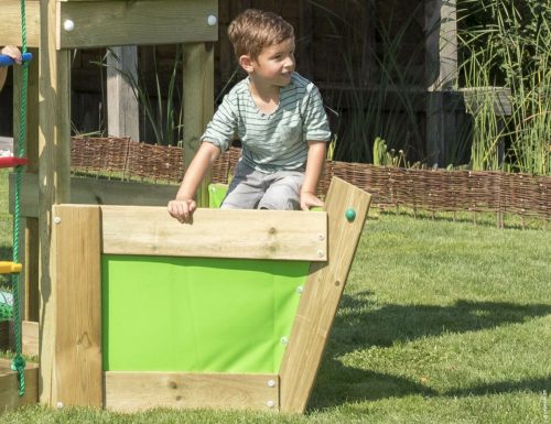 Jungle Gym Turn de joaca mic Voyager cu tobogan de 230 cm 