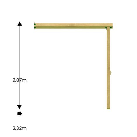 Jungle Gym 3.0 modul leagăn Swing 1 200 cm fără șezut
