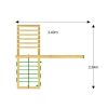 Jungle Gym modul de cățărare Climb 3.0 cu 1 loc de leagăn fără șezut 200 cm