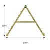 Jungle Gym modul de cățărare Climb Extra 3.0 cu 1 loc de leagăn fără șezut 220 cm