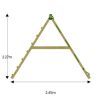 Jungle Gym modul de cățărare Climb 3.0 cu 1 loc de leagăn fără șezut 220 cm