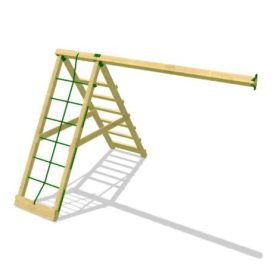   Jungle Gym modul de cățărare Climb 3.0 cu 2 locuri de leagăne fără șezuturi 200 cm