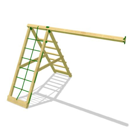 Jungle Gym modul de cățărare Climb 3.0 cu 2 locuri de leagăne fără șezuturi 220 cm