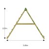 Jungle Gym modul de cățărare Climb 3.0 cu 2 locuri de leagăne fără șezuturi 220 cm