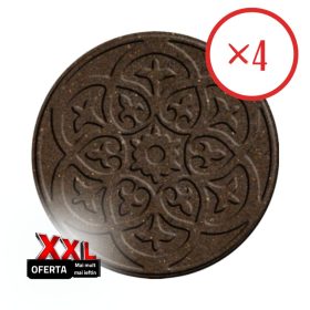   Oferta XXL Pavela tip pas, reversibila, rotunda 45,8x1,8 cm culoare pământ - 4 buc.
