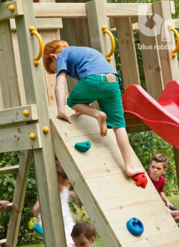 Blue Rabbit modul perete de catarare cu pietre @wall pentru turn de joaca 