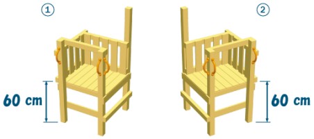 Blue Rabbit modul @platform de 600 mm pentru turn de joaca  