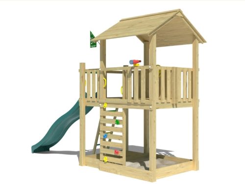 Jungle Gym Turn de joaca Chalet 2.1 cu tobogan de 290 cm 