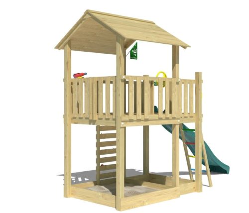Jungle Gym Turn de joaca Chalet 2.1 cu tobogan de 290 cm 