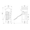 Jungle Gym turn de joacă Sierra cu tobogan de 265 cm
