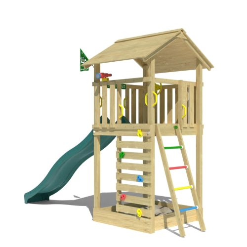 Jungle Gym Turn de joaca Cottage 2.1 cu tobogan de  290 cm 