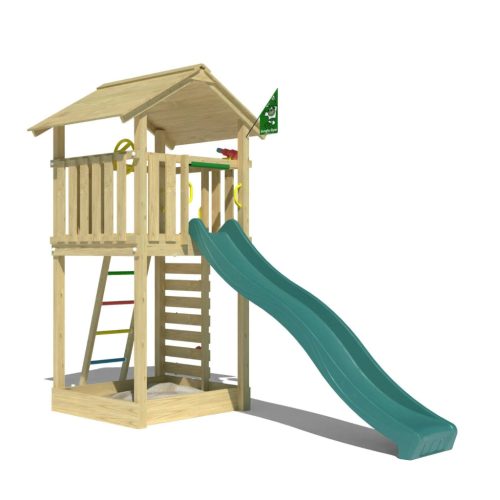 Jungle Gym Turn de joaca Cottage 2.1 cu tobogan de  290 cm 