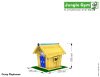 Jungle Gym Casuta Crazy Playhouse pentru locuri de joaca