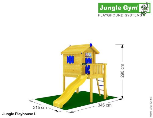 Jungle Gym Platforma L Playhouse pentru casuta  cu tobogan de 230 cm 