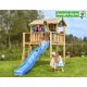 Jungle Gym loc de joaca platforma mare XL Playhouse cu casuta si tobogan 