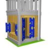 Jungle Gym modul casuta Playhouse 125 cm pentru turnuri de joaca mici 