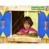 Jungle Gym modul casuta Playhouse 125 cm pentru turnuri de joaca mici 