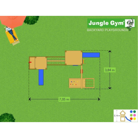 Jungle Gym Complex de joaca Paradise 5 