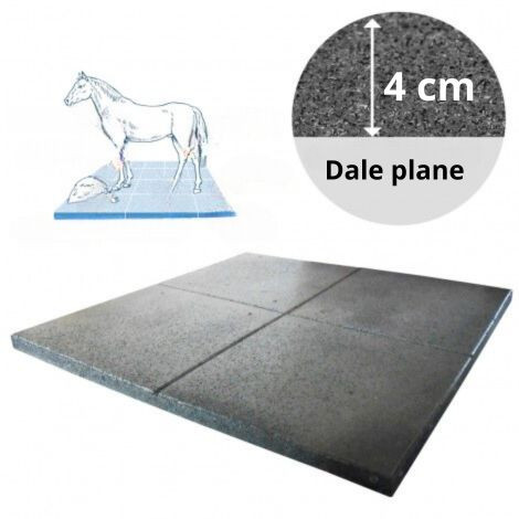 Dale de cauciuc EquiFlex-AgroFlex 4x100x100 cm negru ST0
