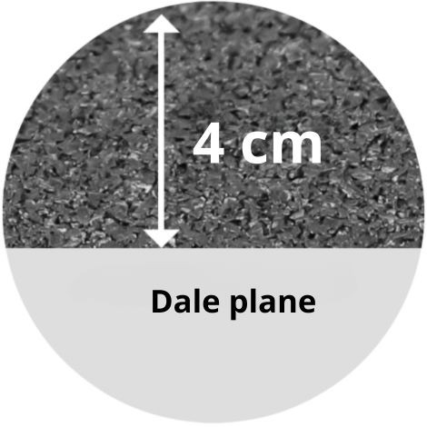Dale de cauciuc EquiFlex-AgroFlex 4x100x100 cm negru ST0