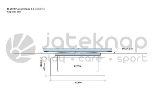 Disc rotativ plat de 6-8 persoane