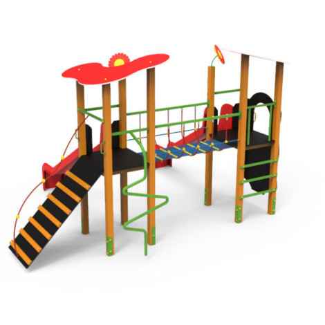 Complex de joaca Bastion Gemini pentru loc de joaca de uz public