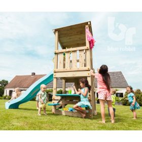   Blue Rabbit  loc de joaca cu turn Cascade cu 2 tobogane si modul minipicnic