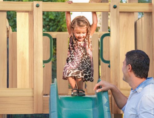 Hy-Land complex de joaca turn cu tobogan Proiect Q2 cu modul leagan