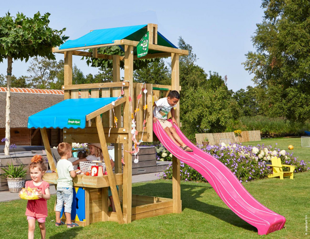 Jungle Gym loc de joacă Turn Hut cu modul Minimarket - Nordi