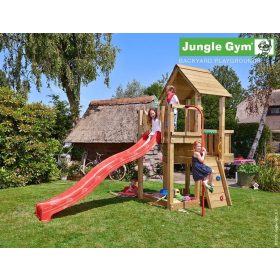 Jungle Gym loc de joaca turn Cubby cu bara de pompier 