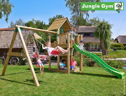 Jungle Gym loc de joaca turn Cubby cu modul leagan 