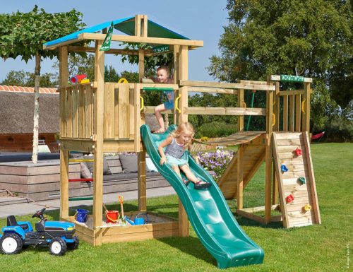 Jungle Gym loc de joaca turn Hut cu modul pod Bridge