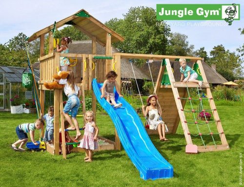 Jungle Gym loc de joaca Turn Chalet cu modul de catarare Climb extra 