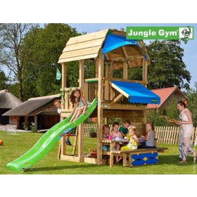   Jungle Gym loc de joaca Turn din lemn Barn cu modul Minipicnic 