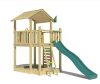 Jungle Gym loc de joaca Turn Chalet cu modul pod Bridge 