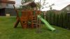 Jungle Gym loc de joaca Pirati cu turn Chalet cu modul Vapor si leagan 